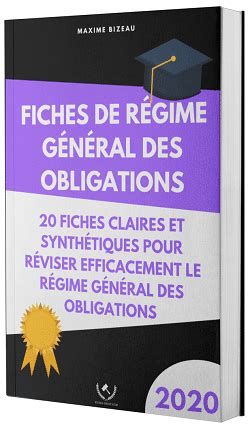 Pack R Gime G N Ral Des Obligations Fiches Droit