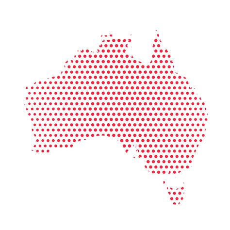 Vector Australia Dotted Map Illustration 25841967 Vector Art at Vecteezy