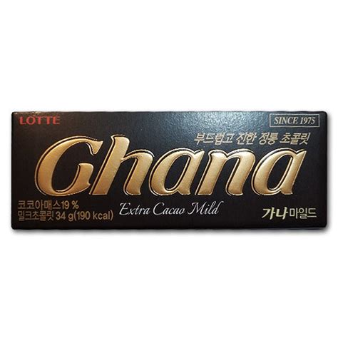 Lotte Ghana Extra Cacao Mild Chocolate 34g Shopee Philippines