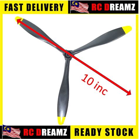 Rc Plane Propeller Blades Inc L R Motor Shaft Mm Kipas Kapal