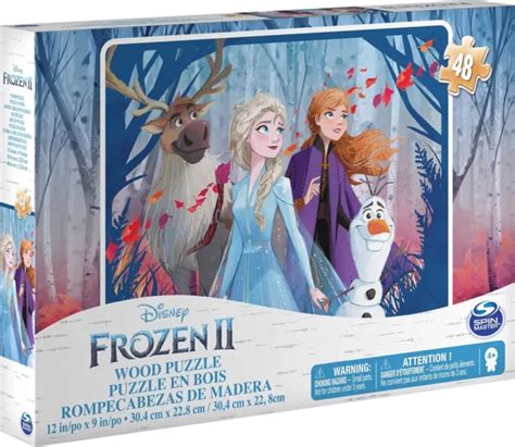 DISNEY FILM WOOD Puzzle Frozen Princess Elsa Anna 46 Pieces Special