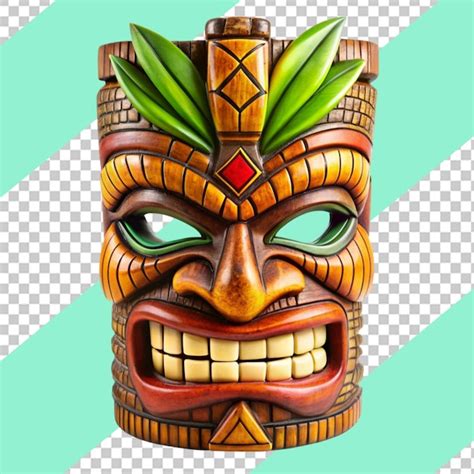 Premium Psd Tiki Masks Hawaiian Tribal Totem Png