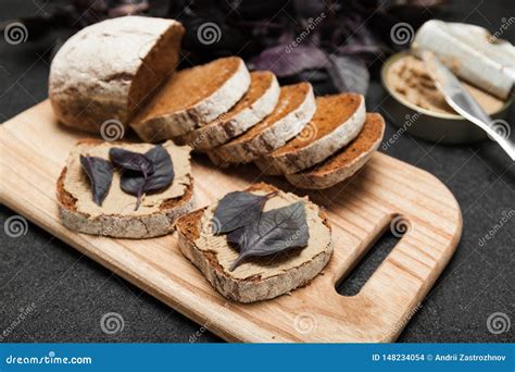 Duck Liver Pate Appetizer, Breakfast Delicious Stock Photo - Image of ...