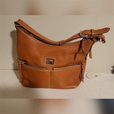 Pebble Leather Tan Dooney Bourke Shoulder Bag Gem