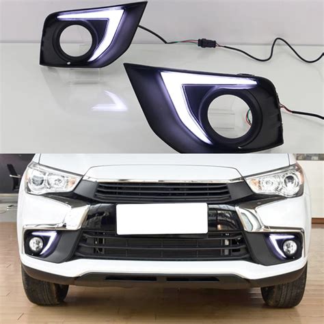 For Mitsubishi Outlander Sport Asx Rvr Drl Fog Lamp