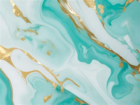 Premium Ai Image Turquoise Marble Texture Illustration Background