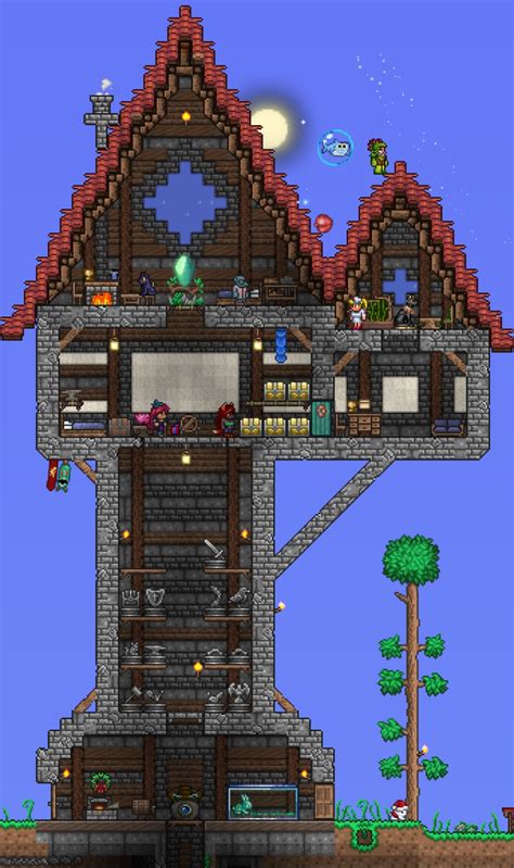 what do u think about this wizard tower i made : r/Terraria