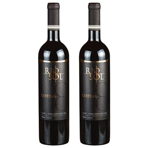 Vinho Tinto Rio Sol Reserva Ml Kit C Vinho Magazine Luiza