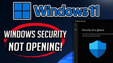 Fix Windows Security Not Opening In Windows 11 How Fix Can T Open