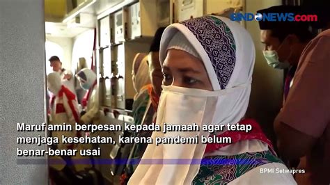 Wapres Ma Ruf Amin Lepas Keberangkan Jemaah Haji Asal Jawa Timur