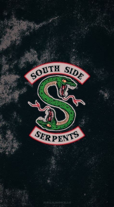 South Side Serpents Black And Peach Kind Of Color Background