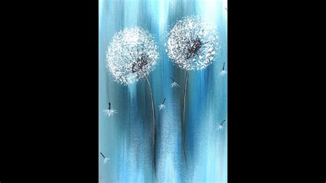 Dandelion Easy Painting Pusteblumen Einfach Malen Painting Demo