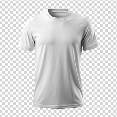 Maqueta De Camiseta Blanca En Blanco Aislada Sobre Un Fondo