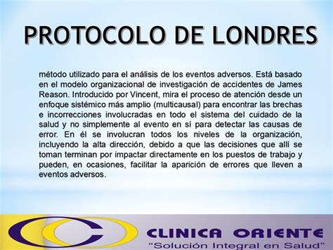 CLINICA ORIENTE REPASANDO ANÁLISIS DE EVENTOS ADVERSOS