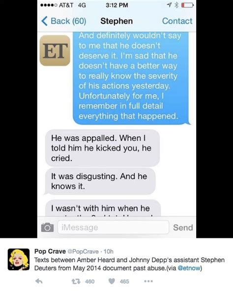 These Alleged Texts From Amber Heard May Be More Proof Of Johnny Depp S Abuse