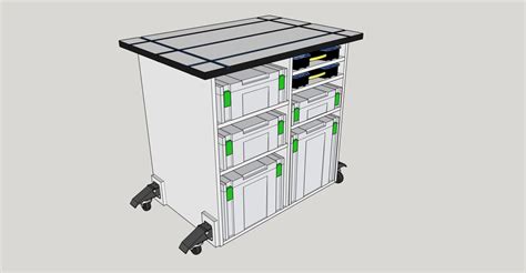 T Track Table with Storage Plans