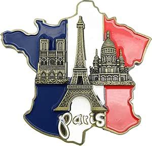 Multicolor Fridge Magnets Stickers France Map Fridge Stickers D