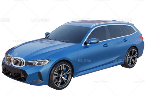 2023款 宝马 Bmw 330e 3系 旅行版豪华运动轿车模型 轿车模型库 Fbxfbx模型下载 Cg模型网