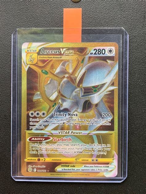 Arceus VSTAR Gold Secret Rare Brilliant Stars Hobbies Toys Toys