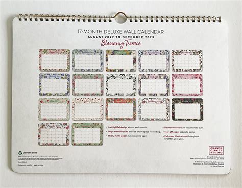 Wall Calendar - Floral - Caitlin Wallace-Rowland Art & Design