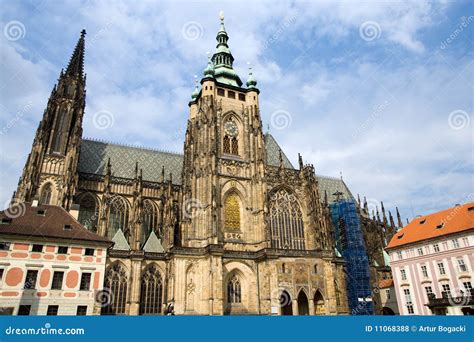 St Vitus Gothic Cathedral In Prague Stock Photo Image Of Gothic