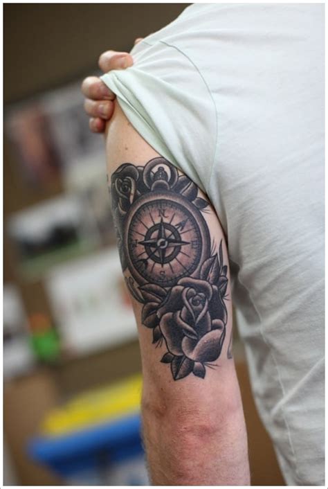 99 Amazing Compass Tattoo Designs