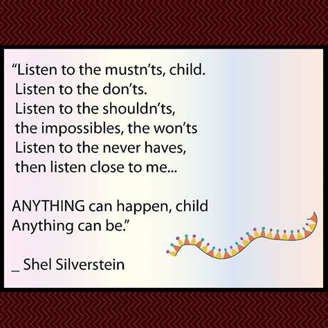 Shel Silverstein Anything Can Happen Words Of Insight