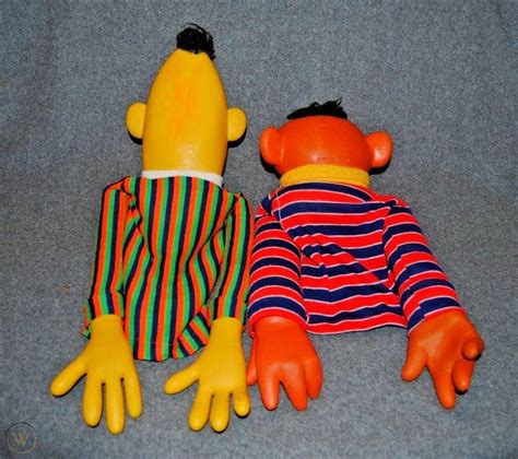 BERT and ERNIE Hand Puppets Sesame Street Muppets 1970s - RARE! | #1927532256