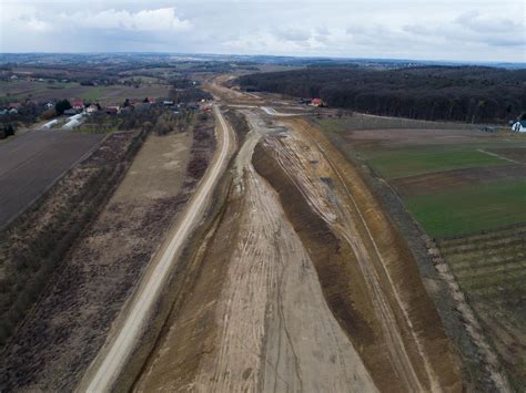 Budowa Drogi Ekspresowej S 7 Widoma Kraków w km 644 200 27 02 2023