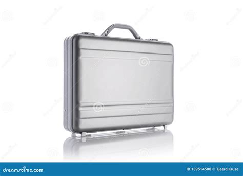 Aluminum Business Metal Briefcase Isolated On White Background Stock Photo - Image of cargo ...