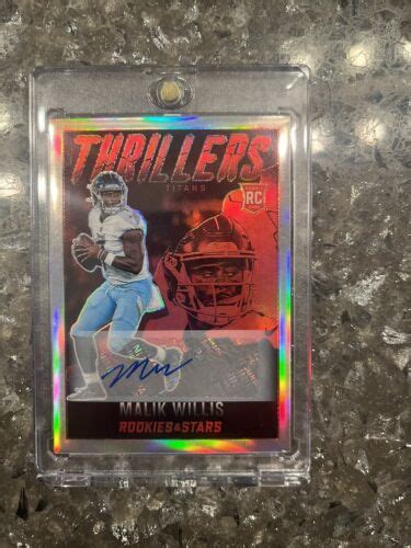 2022 Panini Rookies Stars Thrillers Signatures TH 21 Malik Willis