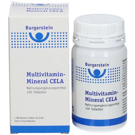 Burgerstein Multivitamin Mineral CELA 100 St Shop Apotheke