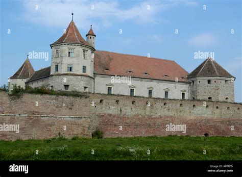 Fagaras, castle with moat Stock Photo - Alamy