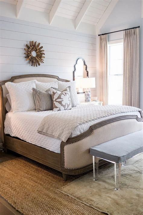 Benjamin Moore 2130 70 Seattle Gray Modern Farmhouse Bedroom With