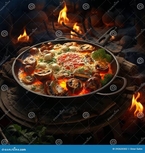 Unique and Visually Stunning Campfire Dish with Unexpected Ingredients