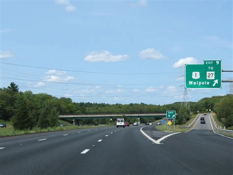 Massachusetts Interstate 95 Northbound Cross Country Roads