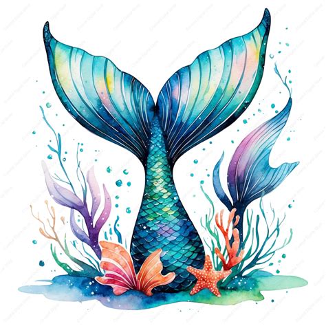 mermaid tail clip art watercolor mermaid tails fantasy png ocean