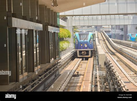 SINGAPORE - CIRCA NOVEMBER, 2015: Changi Airport Skytrain at daytime ...