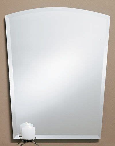 Collection Of Crown Arch Frameless Beveled Wall Mirrors