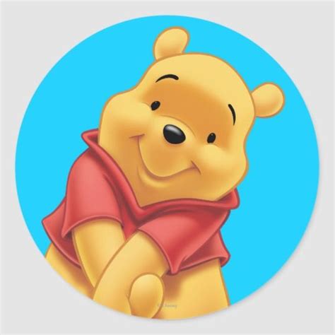 Winnie The Pooh 13 Classic Round Sticker Zazzle Winnie The Pooh