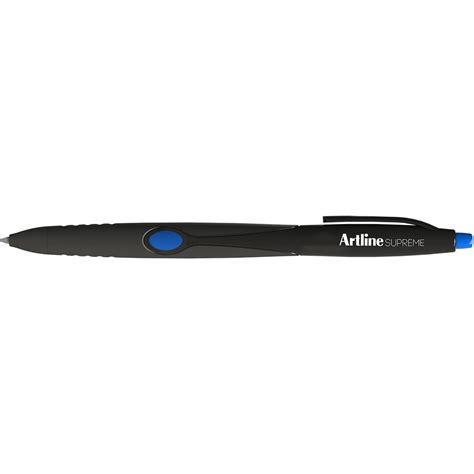 Pens Artline Supreme Ballpoint Pen Retractable Medium 1mm Blue Pack