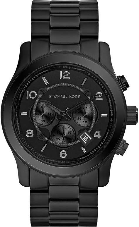 Michael Kors Mens Runway Black Dial Watch Mk8157