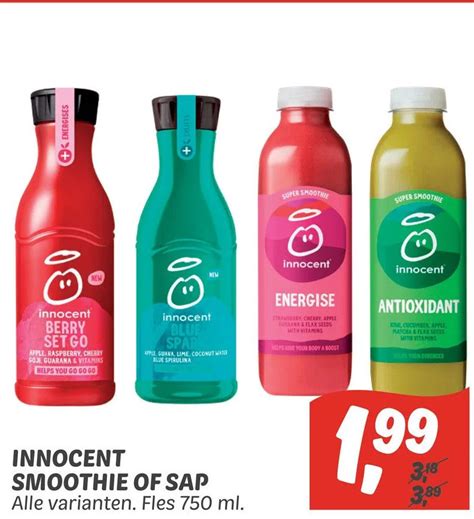 Innocent Smoothie Of Sap Aanbieding Bij Dekamarkt