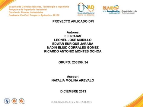 Proyecto Final Dpi Grupo 34 PPT Descarga Gratuita