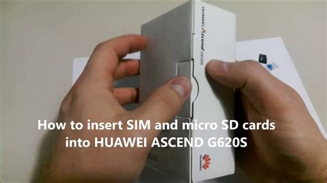 How To Insert SIM And Micro SD Cards Into HUAWEI ASCEND G620S YouTube