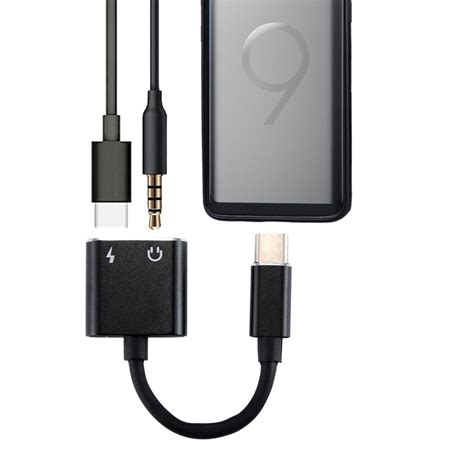 Usb C Mm Hovedtelefonadapter Sort Teknikdele Dk