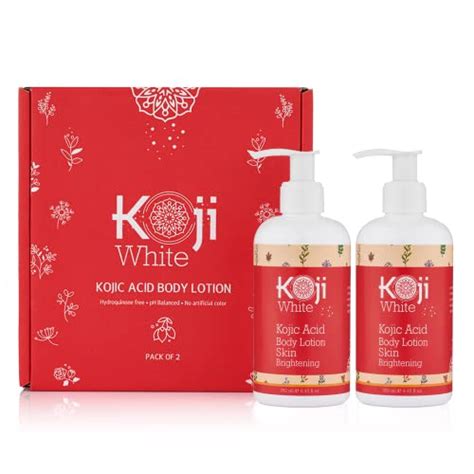 Koji White Kojic Acid Skin Brightening Body Lotion Daily Moisturizer