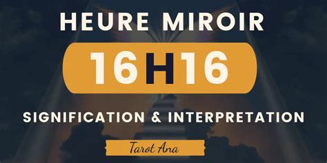 Signification Heure Miroir H Votre Interpr Tation Gratuite