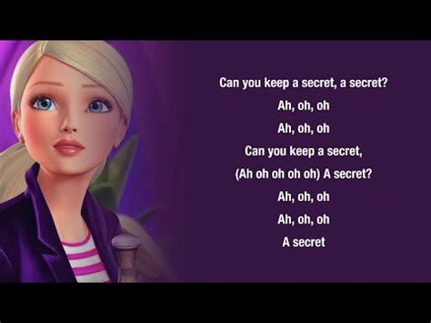 Barbie Can You Keep A Secret Lyrics Barbie A Fairy Secret Youtube