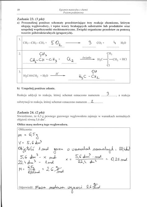 Matura Z Chemii Odpowiedzi Do Poziomu Podstawego Dziennik Pl